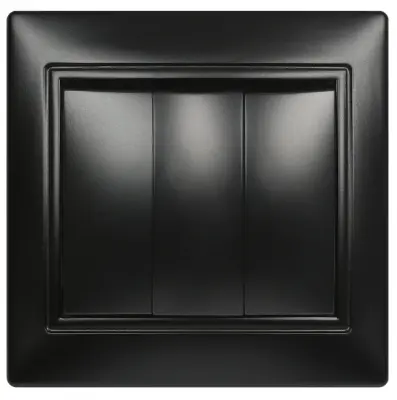 Выключатель Венера Smartbuy 3-клав. 10А (SBE-01b-10-SW3-0) черный , , шт в интернет-магазине Патент24.рф