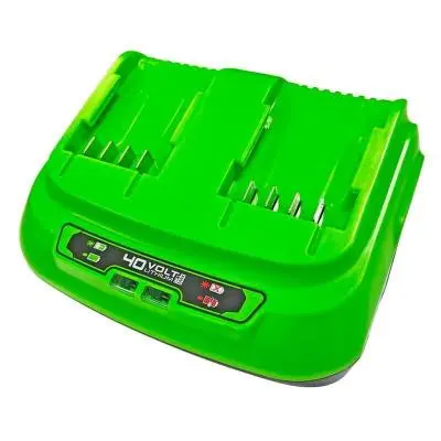 Зарядное устройство быстрое Greenworks G40UC8 40В на 2 аккум., , шт в интернет-магазине Патент24.рф Зарядное устройство быстрое Greenworks G40UC8 40В на 2 аккум., , шт в интернет-магазине Патент24.рф
