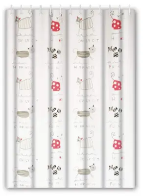 Штора для ванной 180х180см Haiba 12 колец полиэтилен, , шт в интернет-магазине Патент24.рф