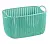 Корзина пл. Вязание прямоуг.17х19х29см 7л в асс-те 2381м, , шт в интернет-магазине Патент24.рф