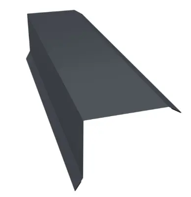 Планка торцевая простая 80*100*2000 мм RAL 7024 Серый графит 0,5 мм 0,42 м2, , шт в интернет-магазине Патент24.рф