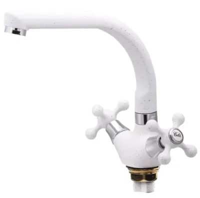 Смеситель EKKO д/кухни Е5408-8 белый, , шт в интернет-магазине Патент24.рф