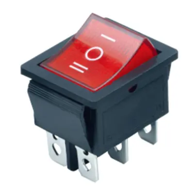 Выключатель клавишный Rexant on-off красный инд. с нейтралью 36-2390, , шт в интернет-магазине Патент24.рф