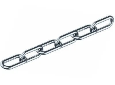 Цепь длиннозвенная сварная DIN 763 3мм оцин. бухта 60м, , м в интернет-магазине Патент24.рф