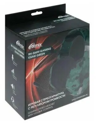 Гарнитура RITMIX RH-566M черный/красный в интернет-магазине Патент24.рф