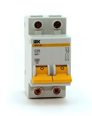 Выключ. автомат. ИЭК 2 пол. ВА 47-29 25А, , шт в интернет-магазине Патент24.рф