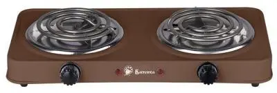 Плитка электрическая Василиса ВА-902 коричн., 2 конф., спираль в интернет-магазине Патент24.рф