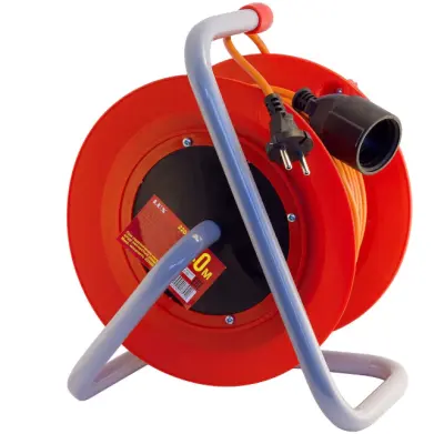 Удлинитель силовой на катушке LUX К1-О-40 ПВС 2х0,75 40м роз. б/з, , шт в интернет-магазине Патент24.рф