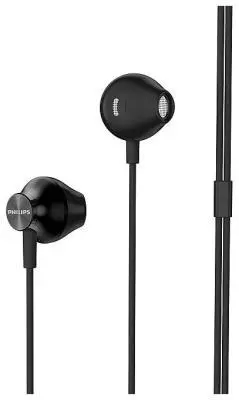 Наушники PHILIPS TAUE100BK/00, 3.5 мм, вкладыши, черный в интернет-магазине Патент24.рф