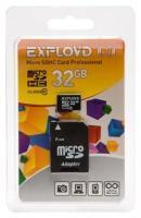 Карта памяти micro SD Exployd SDHC micro 16Gb class10 + адаптер в интернет-магазине Патент24.рф