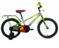 Велосипед FORWARD METEOR 18" 1ск. серый/зеленый, , шт в интернет-магазине Патент24.рф