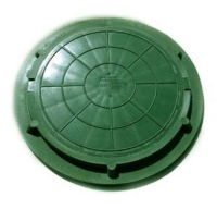 Люк полимерный легкий ЛПКЛ (зеленый) 1,5т, , шт в интернет-магазине Патент24.рф