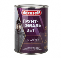 ПУФАС Грунт-эмаль Decoself 3в1 красно-коричневая (глянц.) 1,9кг, , шт в интернет-магазине Патент24.рф