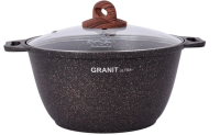 Кастрюля тефл 4,0л "Granit Ultra" гранит литая ст/кр d24см h14см кro42а, , шт в интернет-магазине Патент24.рф