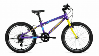 Велосипед FORWARD RISE 20 2.0 (20" 7ск. рост 10.5") фиолетовый/желтый, , шт в интернет-магазине Патент24.рф