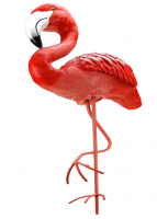 Скульптура д/сада полистоун "Фламинго на железных ногах малый №2" 60х70см 12776, , шт в интернет-магазине Патент24.рф