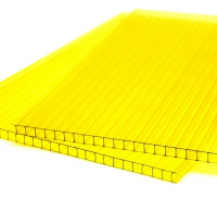 Поликарбонат сотовый 2,1х6х6 мм желтый, , л. в интернет-магазине Патент24.рф