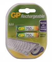 Аккумулятор GP R03 (ААА) Ni-MH 750mAh бл/2 в интернет-магазине Патент24.рф