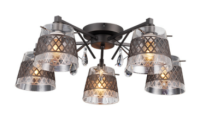 Светильник потолочный KARDIFF 5х60W 220V E14 темно-серый, , шт в интернет-магазине Патент24.рф