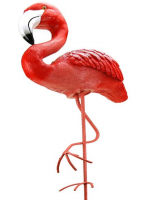 Скульптура д/сада полистоун "Фламинго на железных ногах малый" 60х70см 12668, , шт в интернет-магазине Патент24.рф