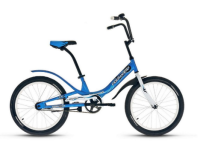 Велосипед FORWARD SCORPIONS 20 1.0 ( 20" 1ск.рост 10.5") синий/белый, , шт в интернет-магазине Патент24.рф