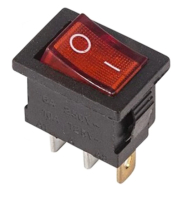 Выключатель клавишный Rexant on-off красный инд. mini  36-2150, , шт в интернет-магазине Патент24.рф