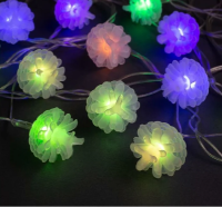 Электрогирлянда-нить DCR. 5 м, с насад. “Шишки 3D”, IP20, Н.С. LED-20-220V, моргает, МУЛЬТИ 185514, , шт в интернет-магазине Патент24.рф