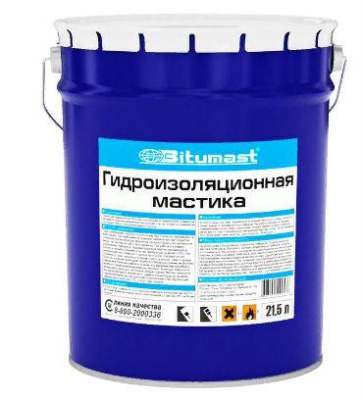 Мастика Bitumast гидроизоляционная 21,5кг , , шт в интернет-магазине Патент24.рф