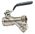 Кран шаровый AQUALINK 1/2" с косым фильтром вн-вн г/г рычаг 1163, , шт в интернет-магазине Патент24.рф