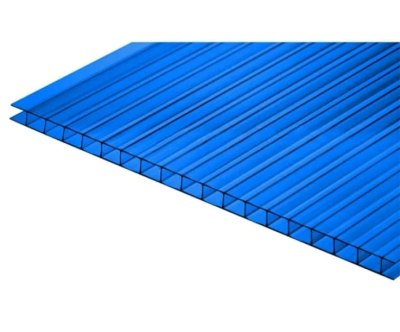 Поликарбонат сотовый 2,1х6х6мм синий, , л. в интернет-магазине Патент24.рф