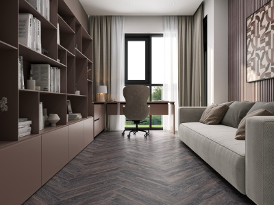 Ламинат виниловый Cronafloor 4V Herringbone 640х128х4,5мм Дуб Бордо H006, , компл в интернет-магазине Патент24.рф