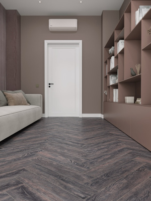 Ламинат виниловый Cronafloor 4V Herringbone 640х128х4,5мм Дуб Бордо H006, , компл в интернет-магазине Патент24.рф