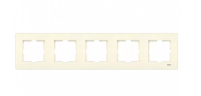 Рамка VI-KO Karre 90960214 5-мест. крем., , шт в интернет-магазине Патент24.рф