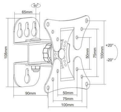 Кронштейн для ТВ iTECH LCD102 в интернет-магазине Патент24.рф