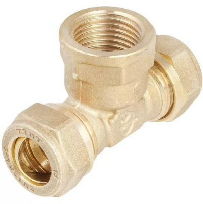 Тройник труба - вн. резьба - труба 15* 1/2* 15 FLEXI, , шт в интернет-магазине Патент24.рф