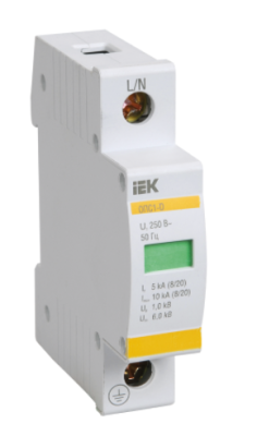 Ограничитель перенапряжения ОПС1-С 1P 20кА 400В ИЭК, , шт в интернет-магазине Патент24.рф