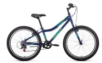 Велосипед FORWARD IRIS 24 1.0 (24" 6ск. рост 12") темно-синий/зеленый, , шт в интернет-магазине Патент24.рф
