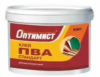 Клей ПВА стандарт для внутренних работ т/м "Оптимист" 10кг K501, , шт в интернет-магазине Патент24.рф
