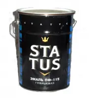 Эмаль ПФ-115 STATUS черная 5,5кг., , шт в интернет-магазине Патент24.рф