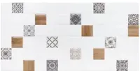 Керамическая плитка настенная LB Ceramics Астрид Декор белый 20х40 1041-0238 (19шт), , упак в интернет-магазине Патент24.рф