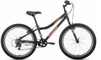 Велосипед FORWARD IRIS 24 1.0 (24" 6ск. рост 12") темно-серый/розовый, , шт в интернет-магазине Патент24.рф