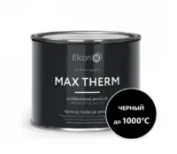 Эмаль термостойкая ELCON 0,4кг черный 1000град., , шт в интернет-магазине Патент24.рф