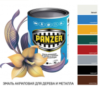 Эмаль акриловая PANZER полуглянцевая 0,9кг шоколадная, , шт в интернет-магазине Патент24.рф