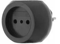 Разветвитель REXANT 3роз. 6А шар черный ИУ 11-1063-1, , шт в интернет-магазине Патент24.рф